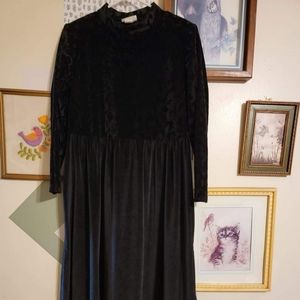 Coldwater Creek Black Long Sleeve Dress